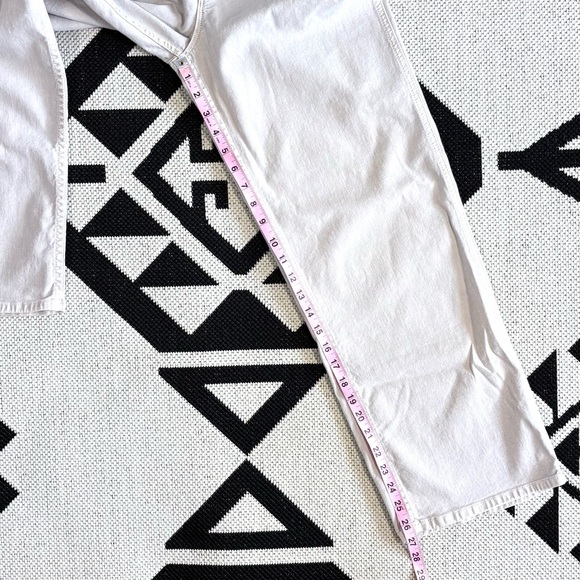 Mother The Major Zip Ankle Pant in Chalk It Up Oat Oatmeal Size 28 - Picture 9 of 16